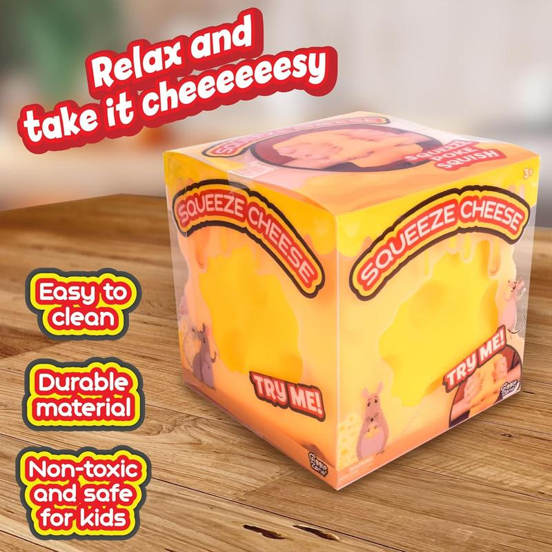 Yellow Cheese Squishy Sensory Toy