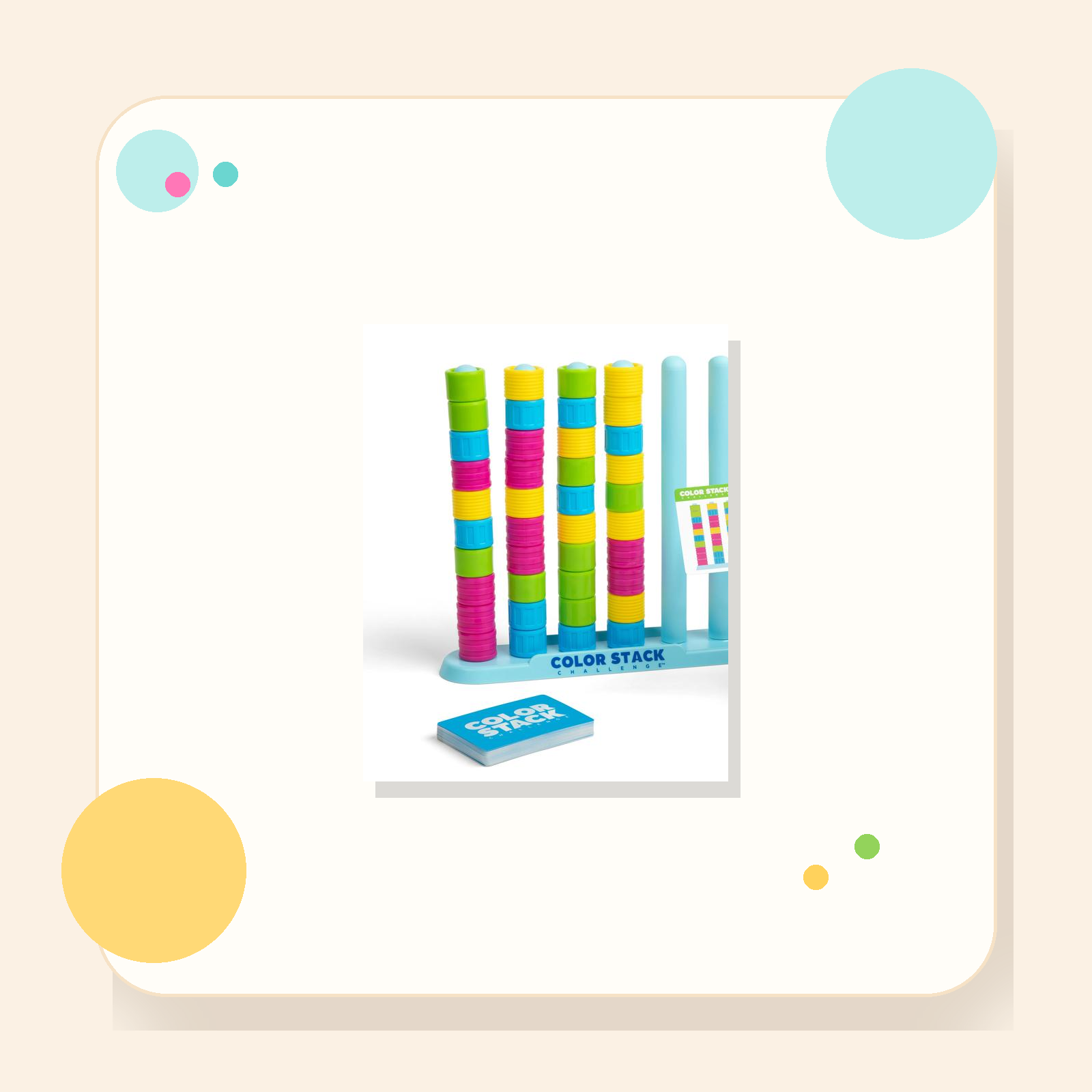 Color Stack Challenge Game - Wonder Pebble playful toy product image