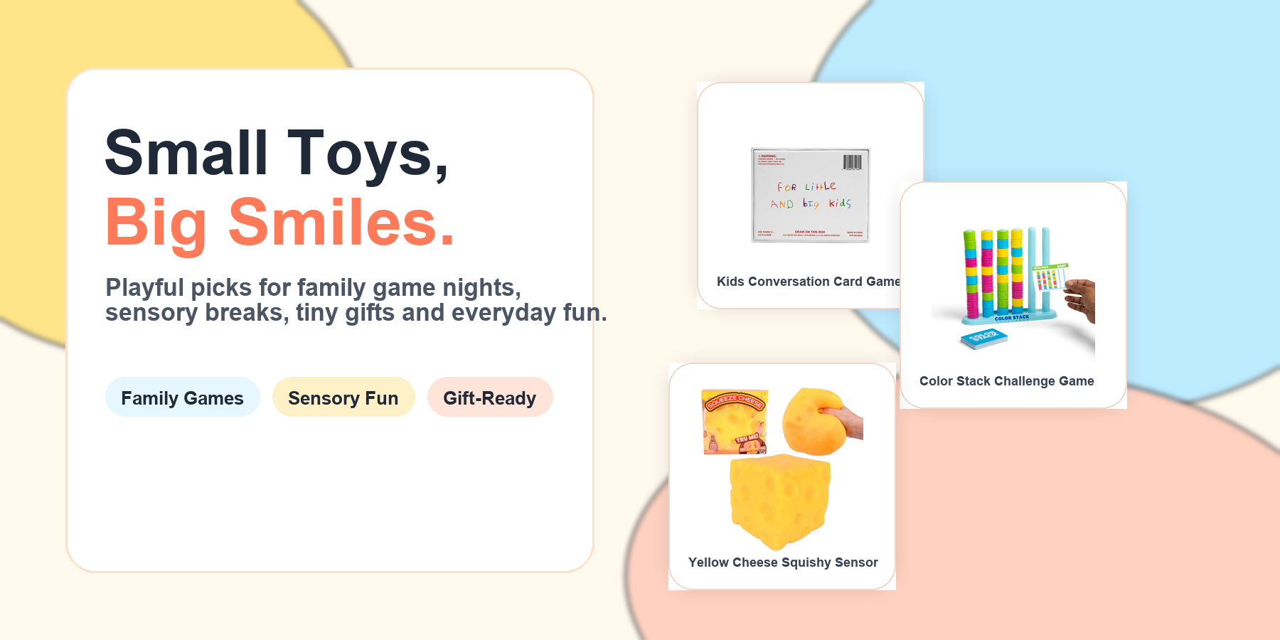 Wonder Pebble small toys and games